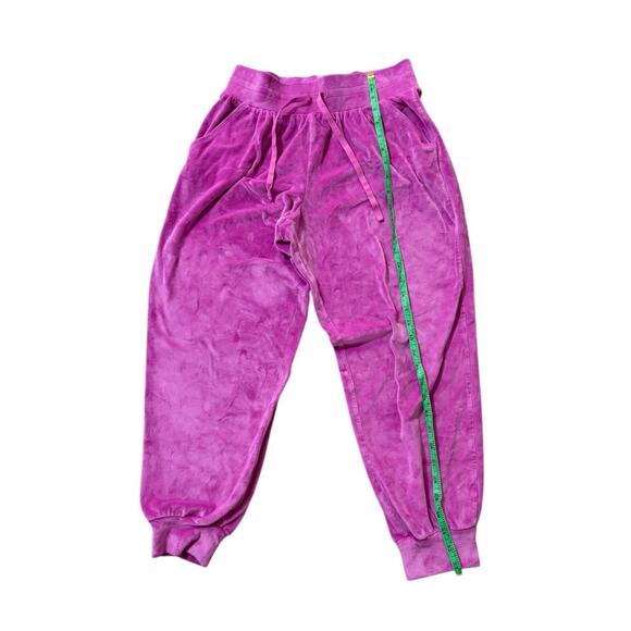 NWOT Victoria Secret On Point Jogger Pants Pink M Medium Velour Velvet - Picture 2 of 6